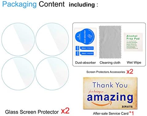 Diruite 4-Pack עבור Garmin vivoactive 3 מגן מסך זכוכית מחוסמת [אנטי-סקראץ '] [כושר מושלם] [גרסה